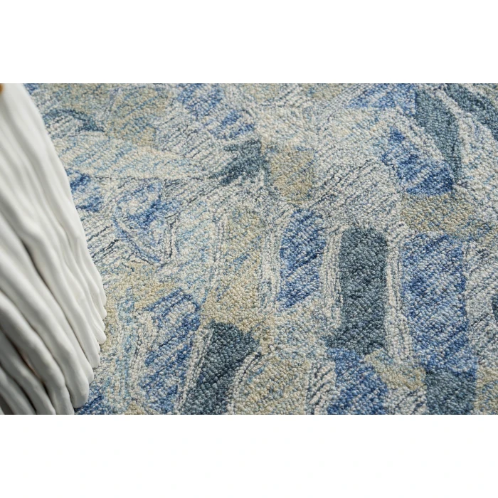 Exquisite Rugs Botanica Blue/Ivory/Multi 680810X14 10ft.X14ft. Rect. Rug