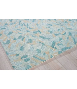 Exquisite Rugs Botanica Turquoise/Ivory/Multi 68095X8 5ft.X8ft. Rect. Rug