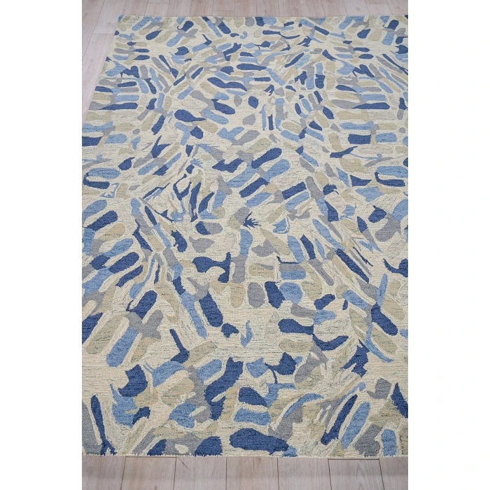 Exquisite Rugs Botanica Navy/Ivory/Multi 681010X14 10ft.X14ft. Rect. Rug