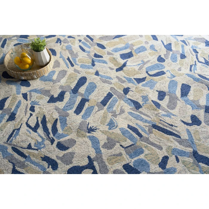 Exquisite Rugs Botanica Navy/Ivory/Multi 681010X14 10ft.X14ft. Rect. Rug