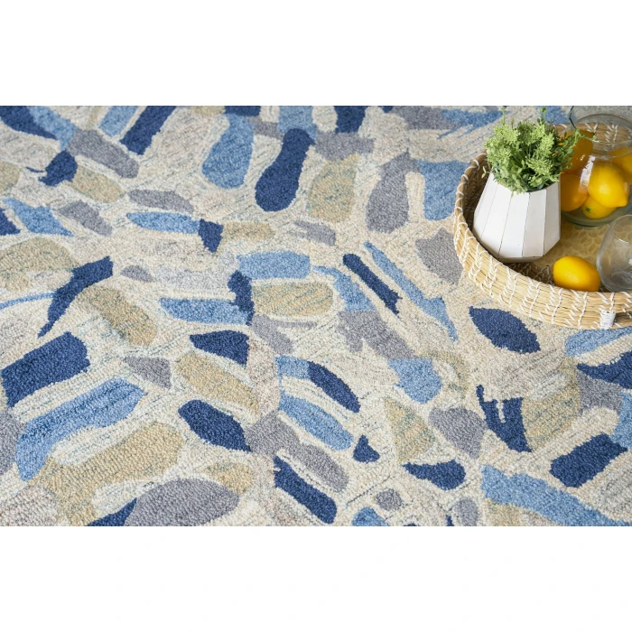 Exquisite Rugs Botanica Navy/Ivory/Multi 681010X14 10ft.X14ft. Rect. Rug