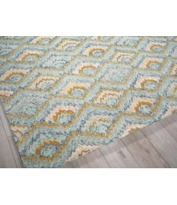 Exquisite Rugs Bargello Light Blue/Multi 681414X18 14ft.X18ft. Rect. Rug