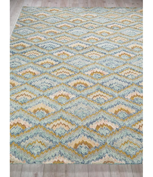 Exquisite Rugs Bargello Light Blue/Multi 681414X18 14ft.X18ft. Rect. Rug