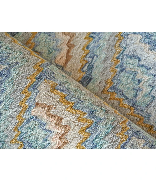 Exquisite Rugs Bargello Light Blue/Multi 681414X18 14ft.X18ft. Rect. Rug