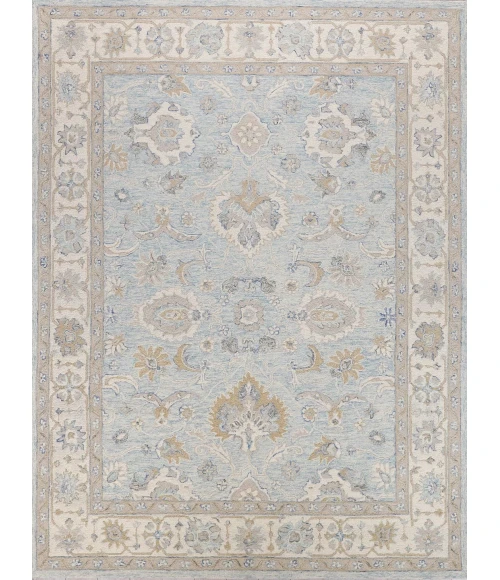 Exquisite Rugs Marietta Oushak Light Blue/Ivory 682314X18 14ft.X18ft. Rect. Rug