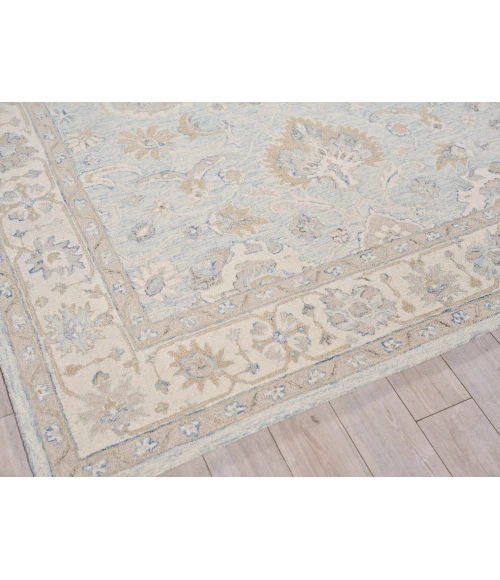 Exquisite Rugs Marietta Oushak Light Blue/Ivory 682314X18 14ft.X18ft. Rect. Rug