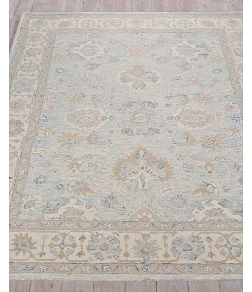 Exquisite Rugs Marietta Oushak Light Blue/Ivory 682314X18 14ft.X18ft. Rect. Rug