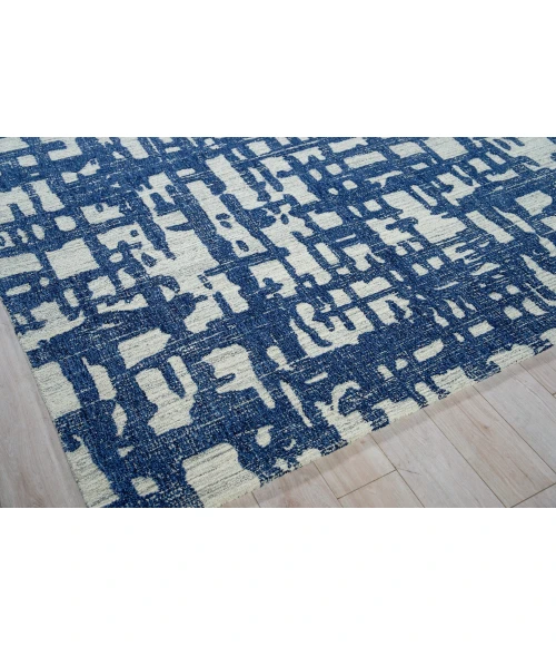 Exquisite Rugs Aspen Navy/Natural Gray 68248X10 8ft.X10ft. Rect. Rug