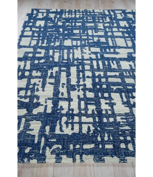 Exquisite Rugs Aspen Navy/Natural Gray 68248X10 8ft.X10ft. Rect. Rug