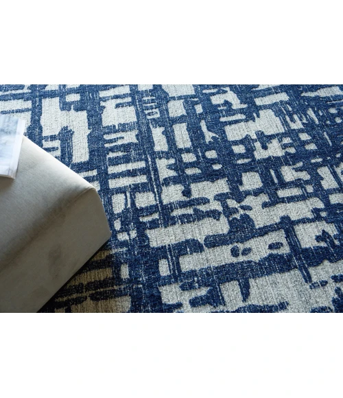 Exquisite Rugs Aspen Navy/Natural Gray 68248X10 8ft.X10ft. Rect. Rug