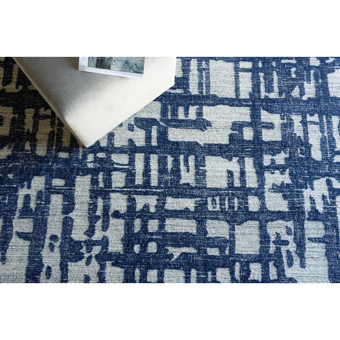 Exquisite Rugs Aspen Navy/Natural Gray 682412X15 12ft.X15ft. Rect. Rug