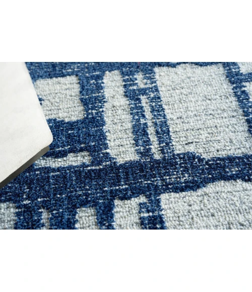 Exquisite Rugs Aspen Navy/Natural Gray 68248X10 8ft.X10ft. Rect. Rug
