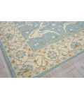 Exquisite Rugs Claremont Oushak Ivory/Light Blue 68319X12 9ft.X12ft. Rect. Rug