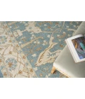 Exquisite Rugs Claremont Oushak Ivory/Light Blue 68319X12 9ft.X12ft. Rect. Rug