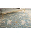 Exquisite Rugs Claremont Oushak Ivory/Light Blue 68319X12 9ft.X12ft. Rect. Rug