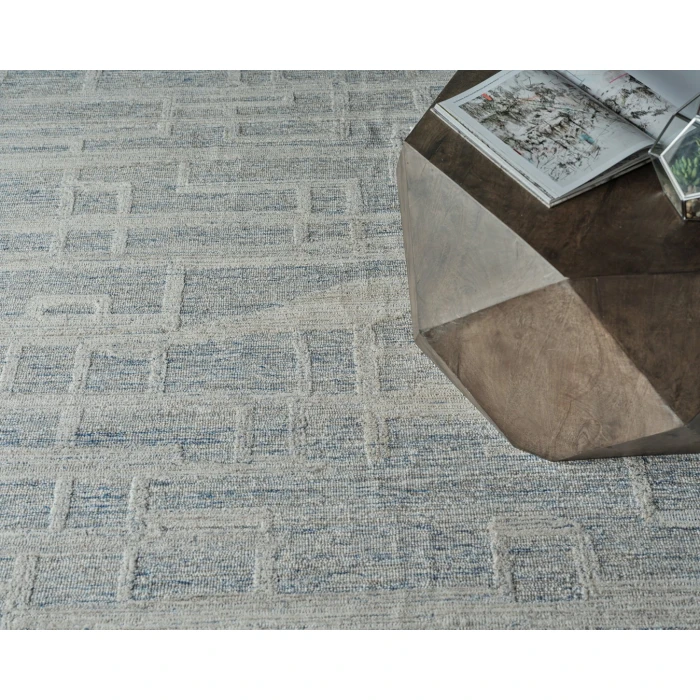 Exquisite Rugs Park City Blue/Ivory 68381X16 1ft.X1ft.6in. Rect. Rug