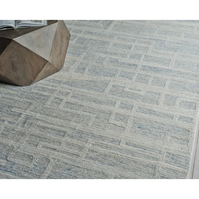 Exquisite Rugs Park City Blue/Ivory 68381X16 1ft.X1ft.6in. Rect. Rug