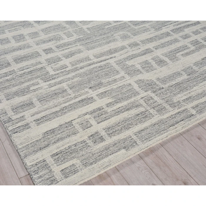 Exquisite Rugs Park City Gray/Ivory 68401X16 1ft.X1ft.6in. Rect. Rug