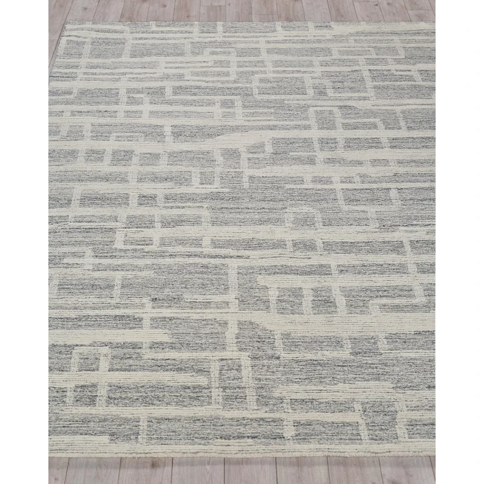 Exquisite Rugs Park City Gray/Ivory 68401X16 1ft.X1ft.6in. Rect. Rug