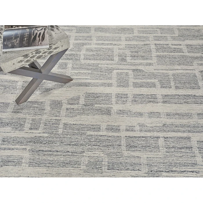 Exquisite Rugs Park City Gray/Ivory 68401X16 1ft.X1ft.6in. Rect. Rug