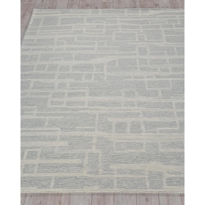 Exquisite Rugs Park City Light Gray/Ivory 68411X16 1ft.X1ft.6in. Rect. Rug