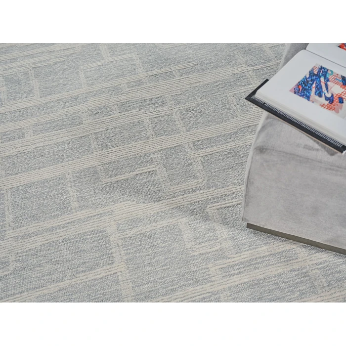 Exquisite Rugs Park City Light Gray/Ivory 68411X16 1ft.X1ft.6in. Rect. Rug