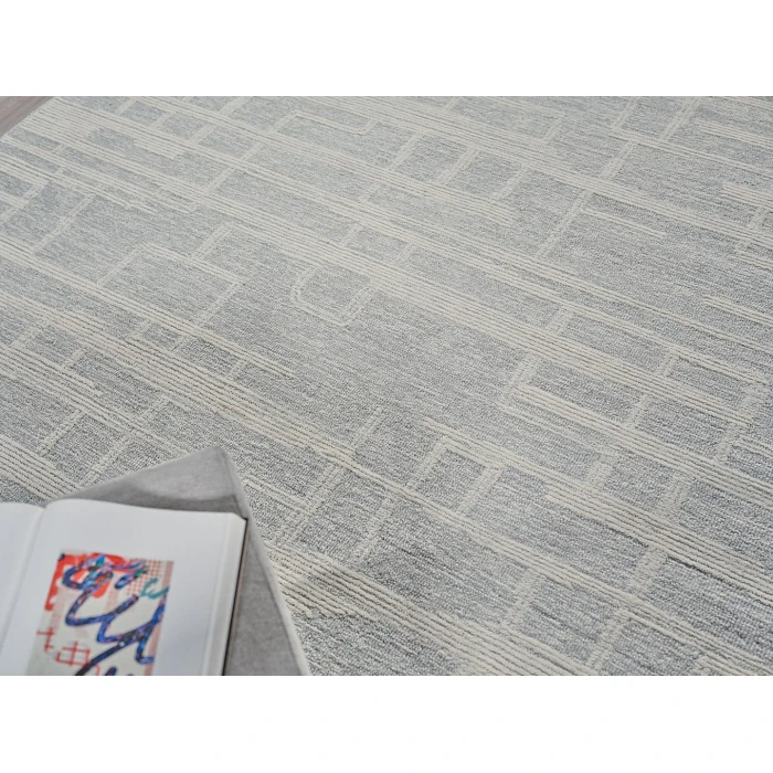 Exquisite Rugs Park City Light Gray/Ivory 68411X16 1ft.X1ft.6in. Rect. Rug