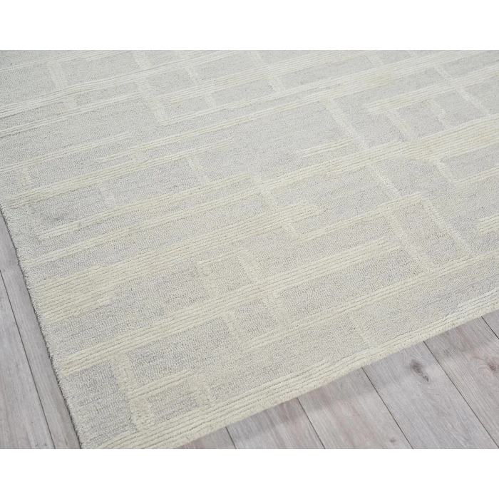 Exquisite Rugs Park City Silver/Ivory 68421X16 1ft.X1ft.6in. Rect. Rug