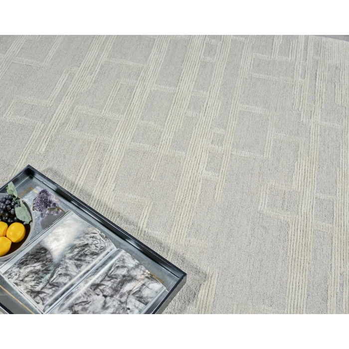 Exquisite Rugs Park City Silver/Ivory 68421X16 1ft.X1ft.6in. Rect. Rug