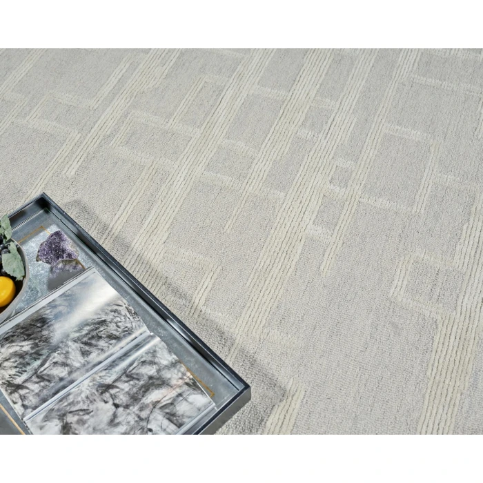 Exquisite Rugs Park City Silver/Ivory 68421X16 1ft.X1ft.6in. Rect. Rug