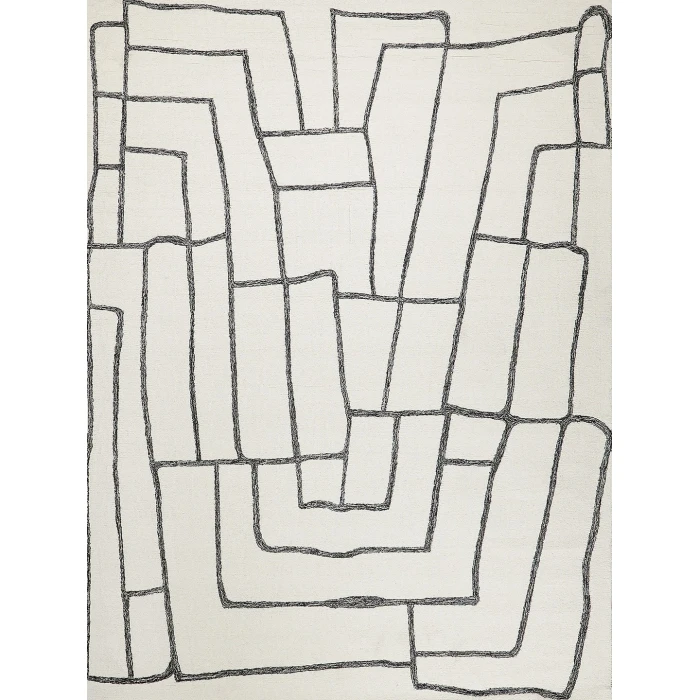 Exquisite Rugs Tangiers Ivory/Black 684312X15 12ft.X15ft. Rect. Rug