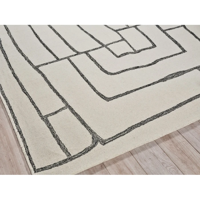 Exquisite Rugs Tangiers Ivory/Black 684312X15 12ft.X15ft. Rect. Rug