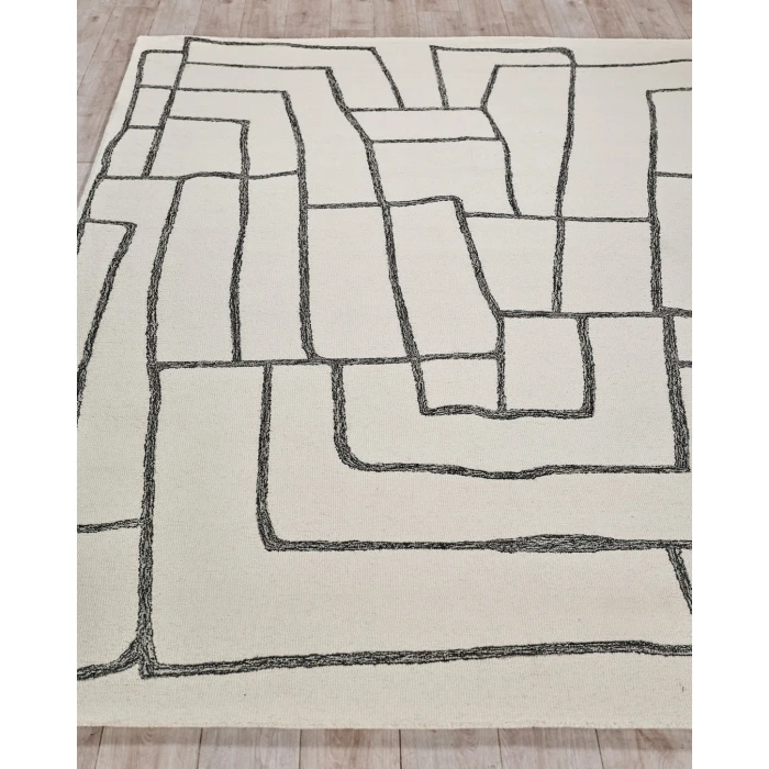 Exquisite Rugs Tangiers Ivory/Black 684312X15 12ft.X15ft. Rect. Rug