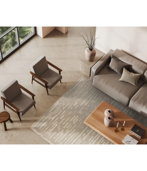 Exquisite Rugs Carmel Silver/Ivory 68605X8 5ft.X8ft. Rect. Rug