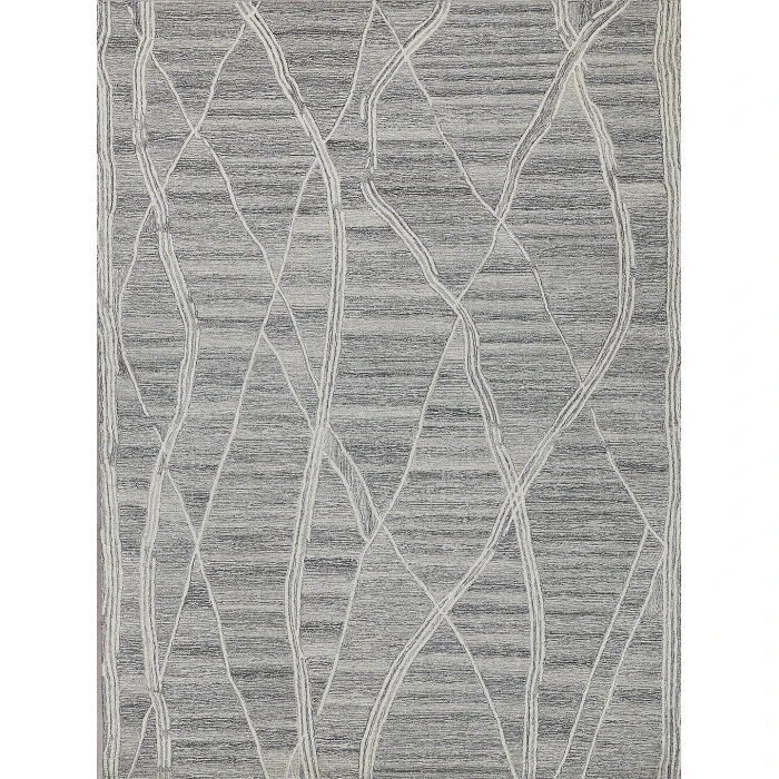 Exquisite Rugs Tangiers Gray/Ivory 68636X9 6ft.X9ft. Rect. Rug