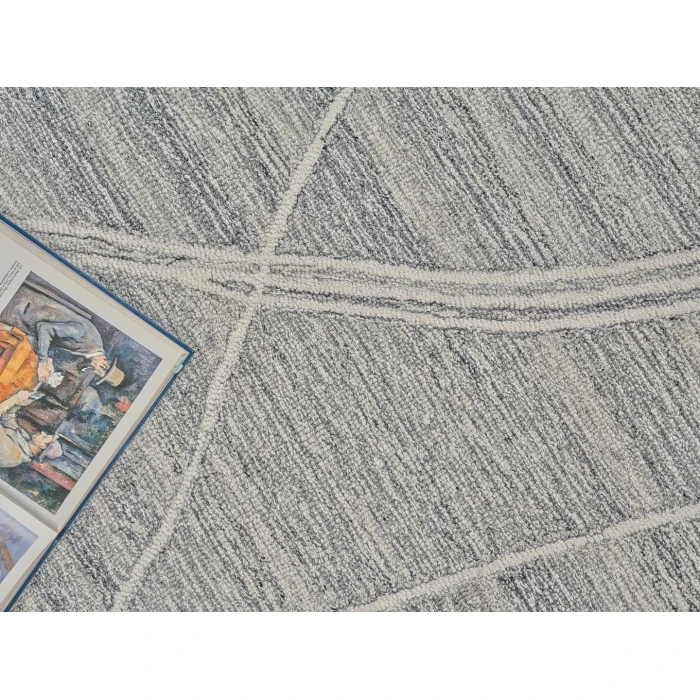 Exquisite Rugs Tangiers Gray/Ivory 68636X9 6ft.X9ft. Rect. Rug