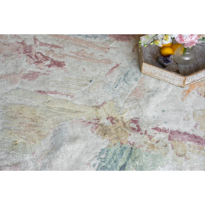 Exquisite Rugs Floor Art Silver/Blush 688010X14 10ft.X14ft. Rect. Rug
