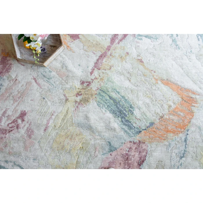 Exquisite Rugs Floor Art Silver/Blush 688010X14 10ft.X14ft. Rect. Rug