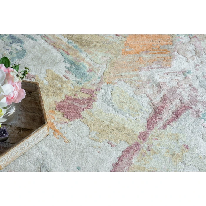 Exquisite Rugs Floor Art Silver/Blush 688010X14 10ft.X14ft. Rect. Rug