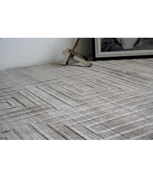 Exquisite Rugs Lotus Gray/Silver 69578X10 8ft.X10ft. Rect. Rug