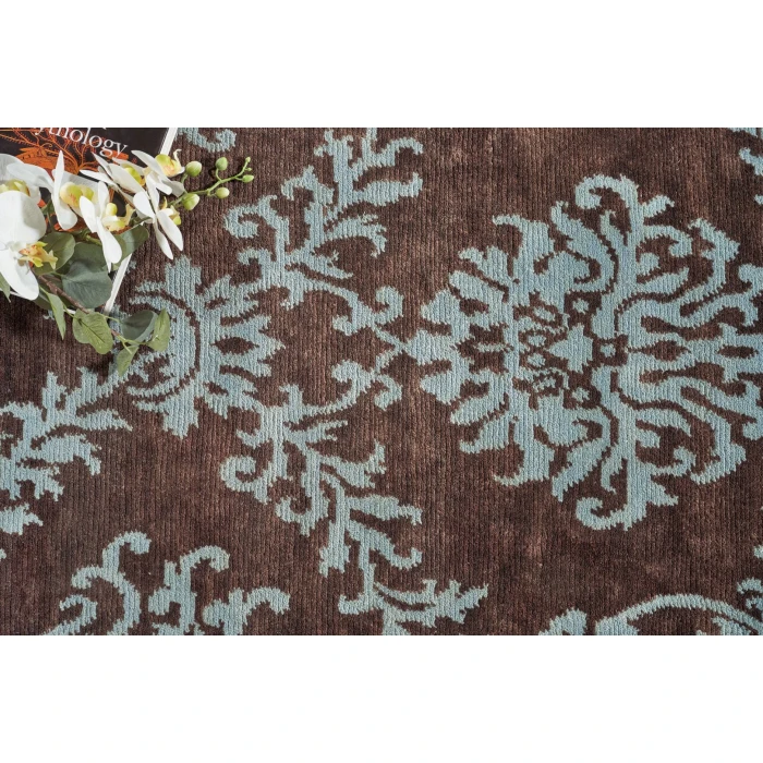 Exquisite Rugs Metro Brown/Light Blue 70388X10 8ft.X10ft. Rect. Rug