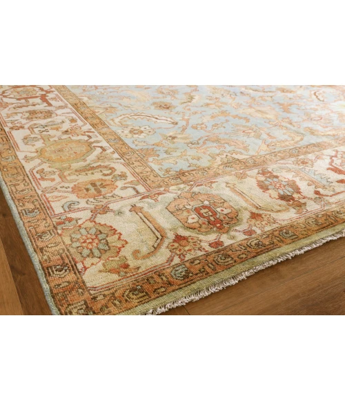 Exquisite Rugs Antique Weave Serapi Light Blue/Ivory 70446X9 6ft.X9ft. Rect. Rug