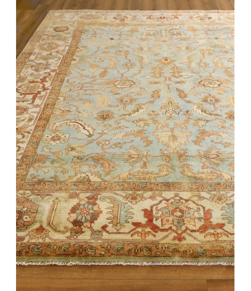 Exquisite Rugs Antique Weave Serapi Light Blue/Ivory 70446X9 6ft.X9ft. Rect. Rug