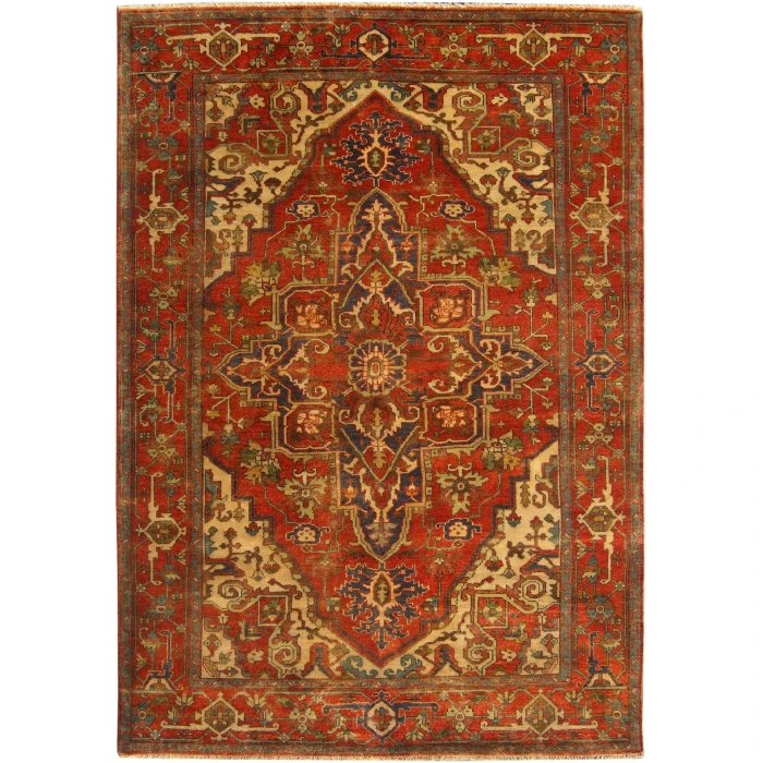Exquisite Rugs Antique Weave Serapi Rust/Ivory 70459X12 9ft.X12ft. Rect. Rug