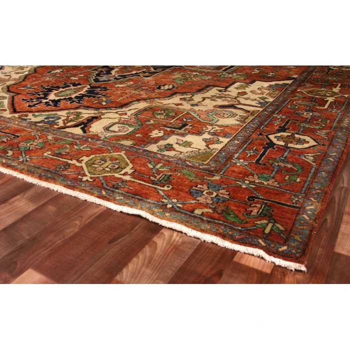 Exquisite Rugs Antique Weave Serapi Rust/Ivory 70459X12 9ft.X12ft. Rect. Rug