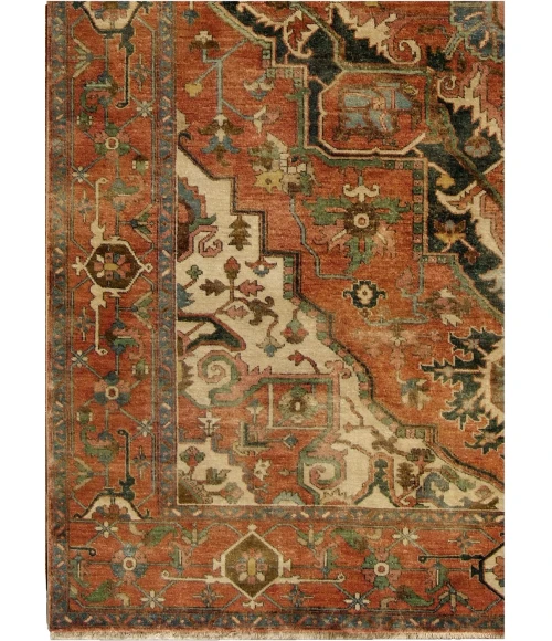 Exquisite Rugs Antique Weave Serapi Rust/Ivory 704512X15 12ft.X15ft. Rect. Rug