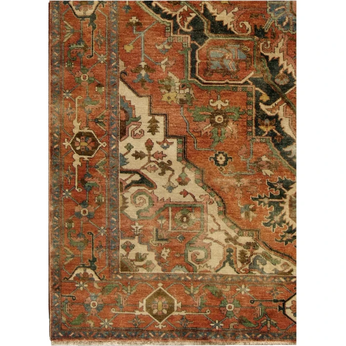 Exquisite Rugs Antique Weave Serapi Rust/Ivory 70459X12 9ft.X12ft. Rect. Rug