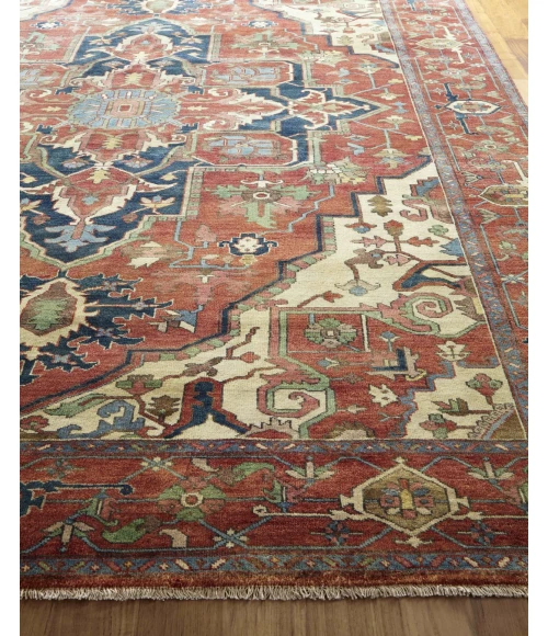 Exquisite Rugs Antique Weave Serapi Rust/Ivory 704512X15 12ft.X15ft. Rect. Rug