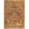 Exquisite Rugs Antique Weave Serapi Rust/Blue/Multi 704610X14 10ft.X14ft. Rect. Rug