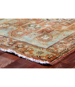 Exquisite Rugs Antique Weave Serapi Rust/Blue/Multi 704612X15 12ft.X15ft. Rect. Rug